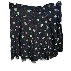Disney Parks HER UNIVERSE Hocus Pocus Skirt medium cat dress shop lace nwt